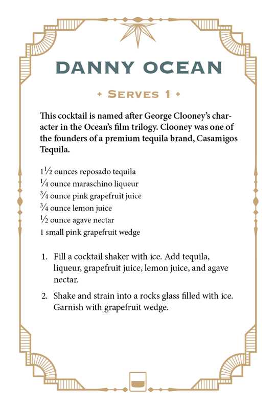 Tequila Cocktail Cards A–Z