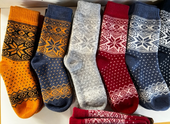 Wool Wear of Scandinavia Nordic Stars Wool Socks WW50 G/C