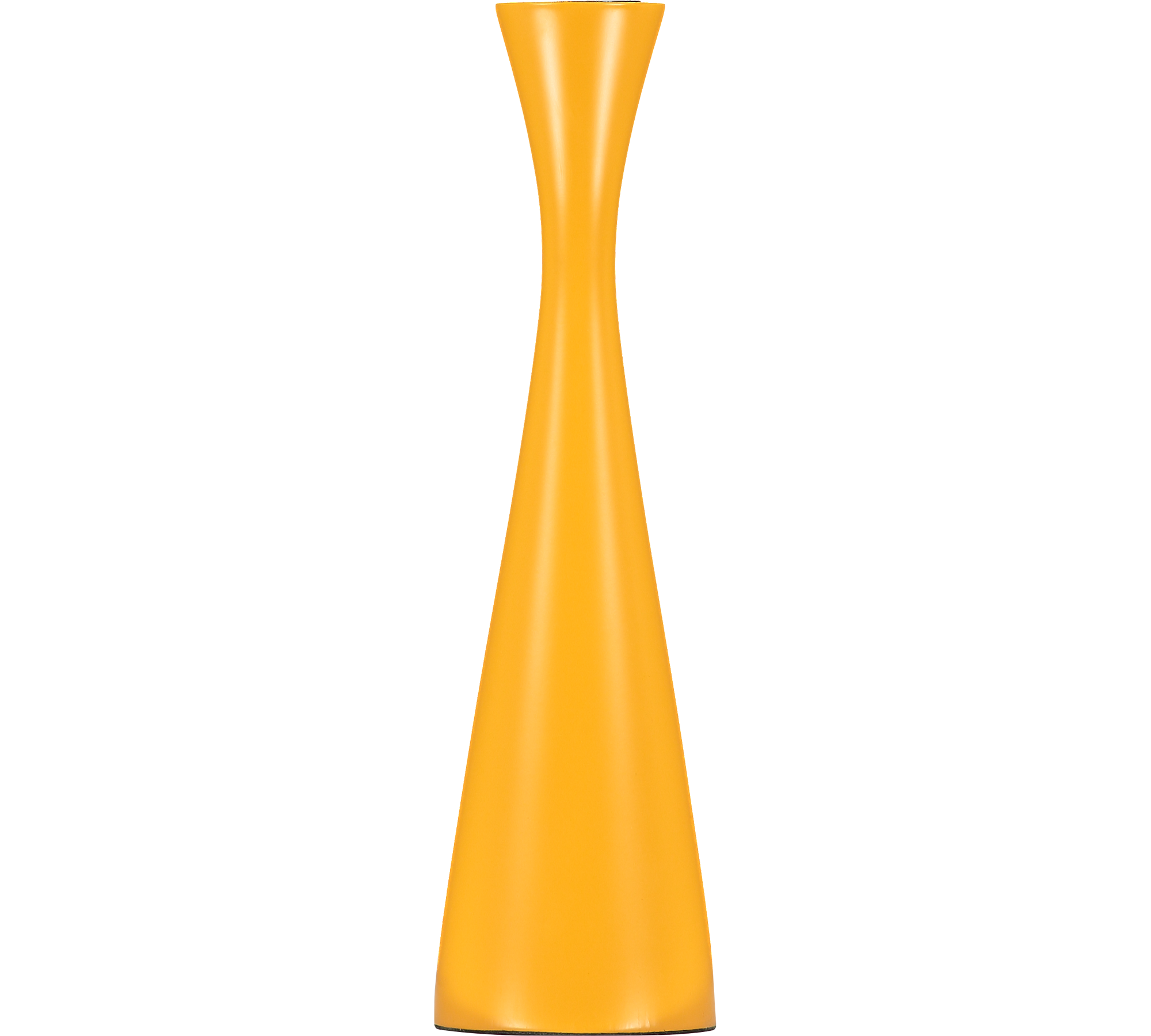 BRITISH COLOUR STANDARD - 25cm H / 9.8'' H  Tall Saffron Yellow Candleholder