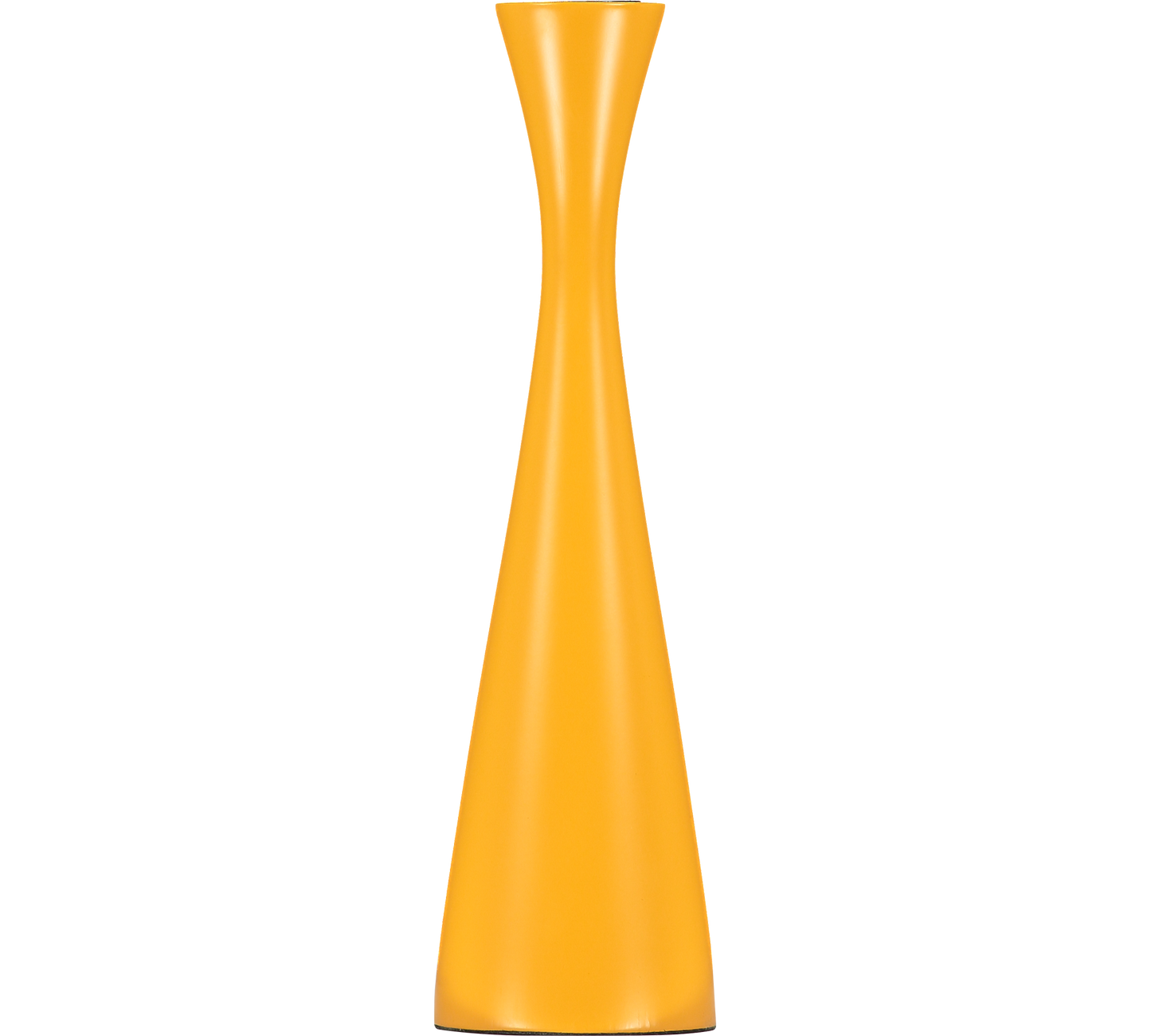 BRITISH COLOUR STANDARD - 25cm H / 9.8'' H  Tall Saffron Yellow Candleholder