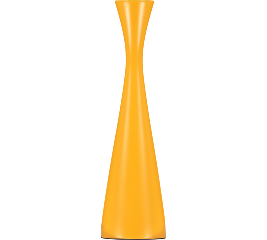 BRITISH COLOUR STANDARD - 25cm H / 9.8'' H  Tall Saffron Yellow Candleholder