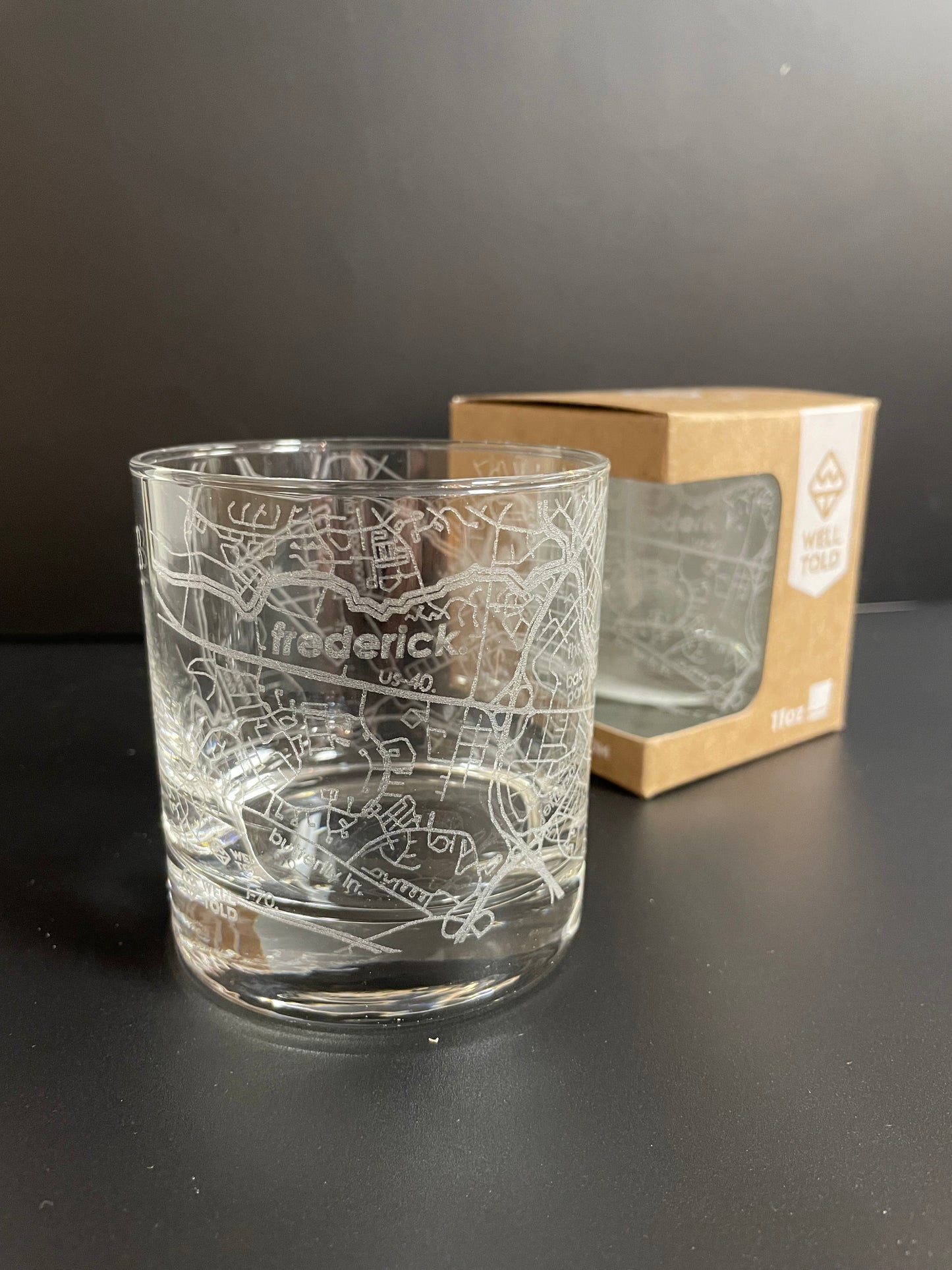 Frederick Maryland Custom Whiskey Glass