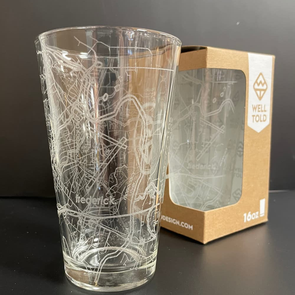 Frederick Maryland 16 oz Pint Glass