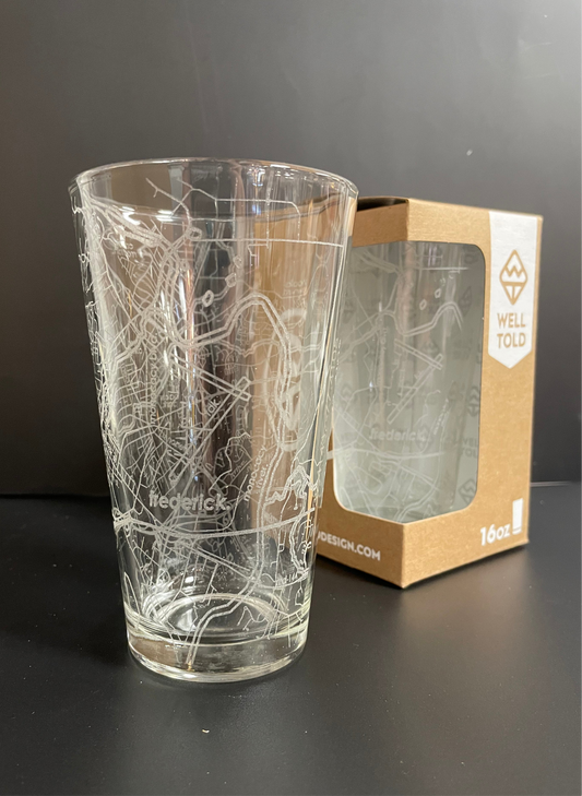 Frederick Maryland 16 oz Pint Glass