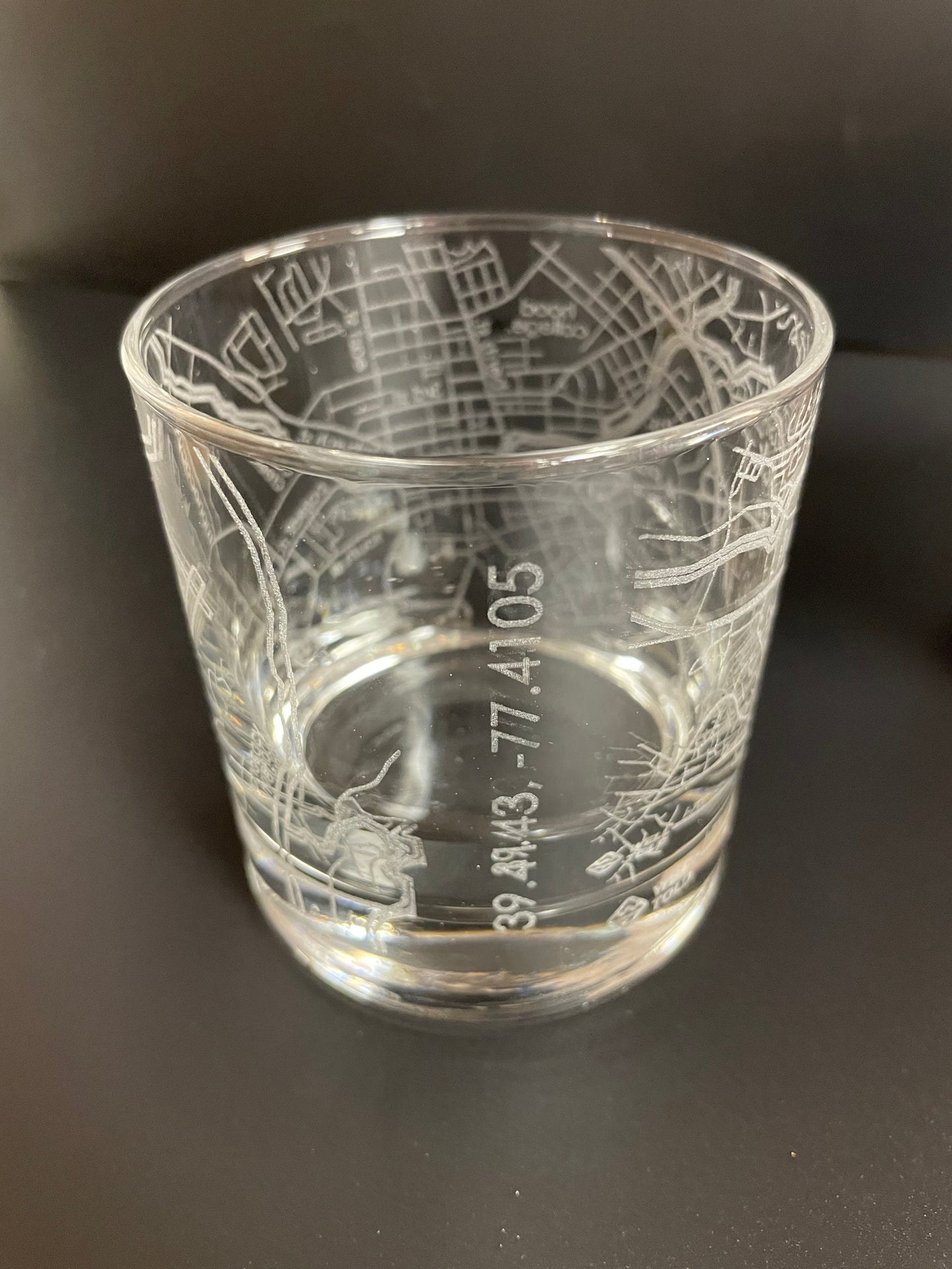 Frederick Maryland Custom Whiskey Glass