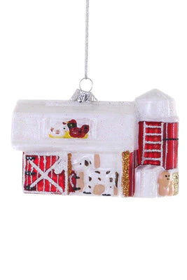 Little People Barn Ornament