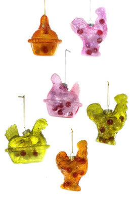 Hen on Nest Candy Dish Ornament
