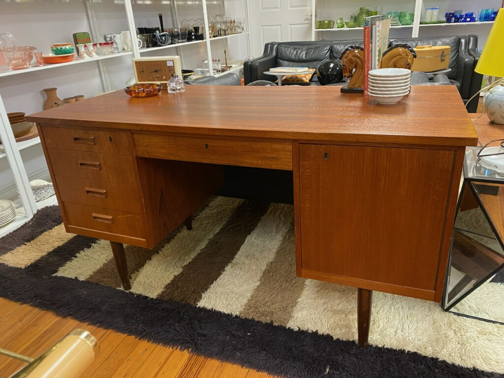 Danish Teak Desk with Storage