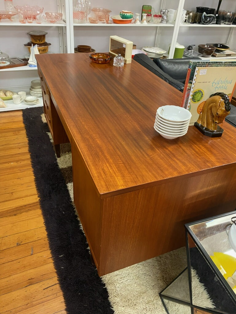 Danish Teak Desk with Storage