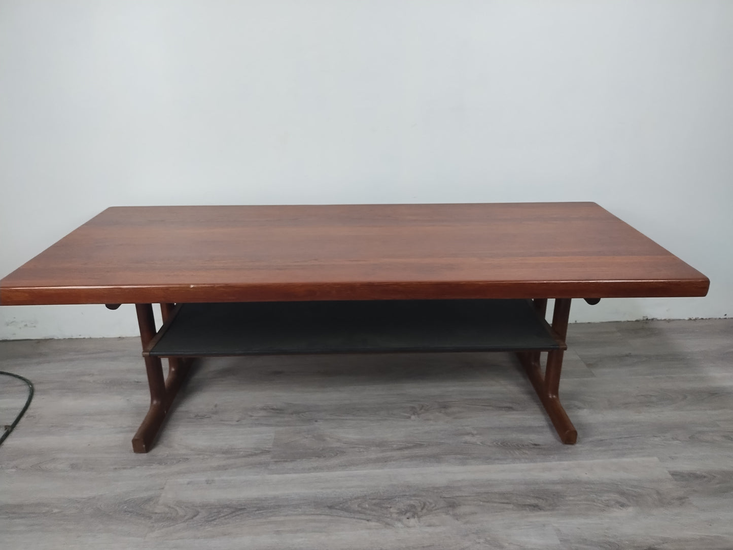 Danish Teak Coffee Table with Sled Base 0924002