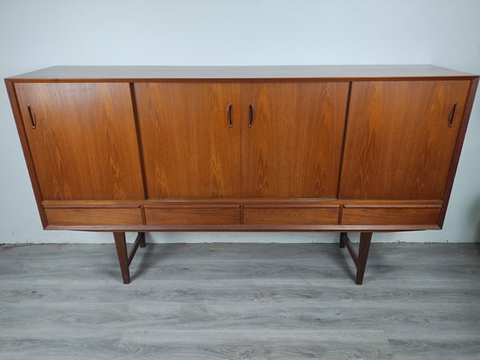 Danish Tall Highboard with Bar