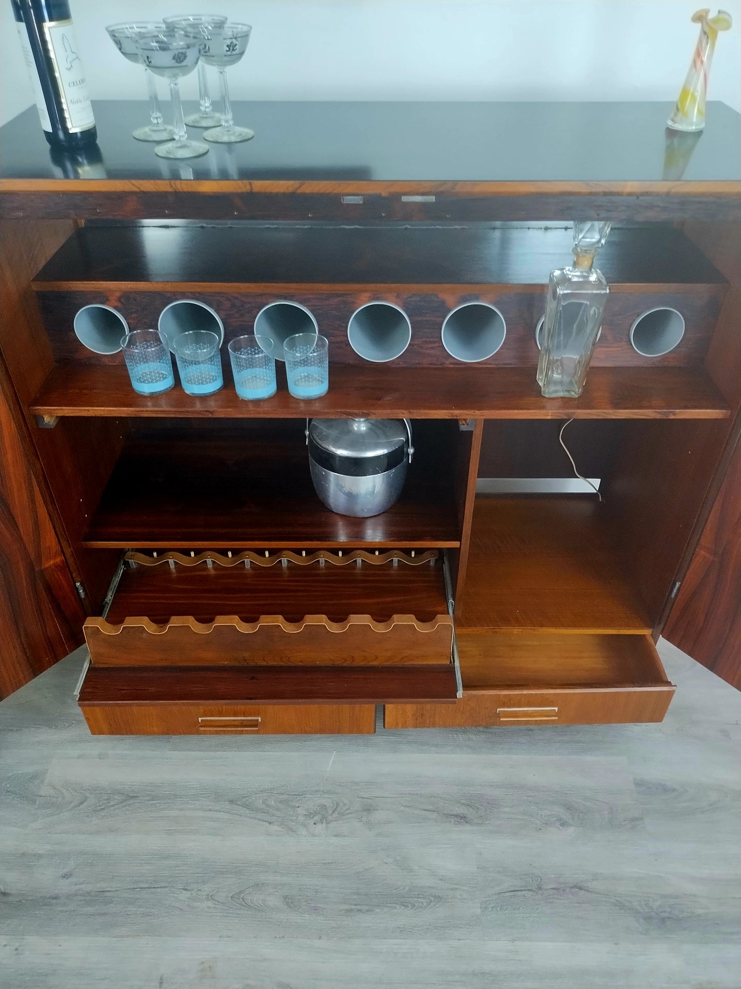 Axel Christiansen Rosewood Rolling Bar