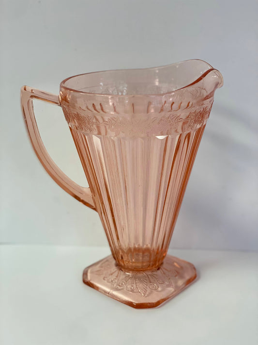 Vintage Jeanette Depression Glass Pitcher