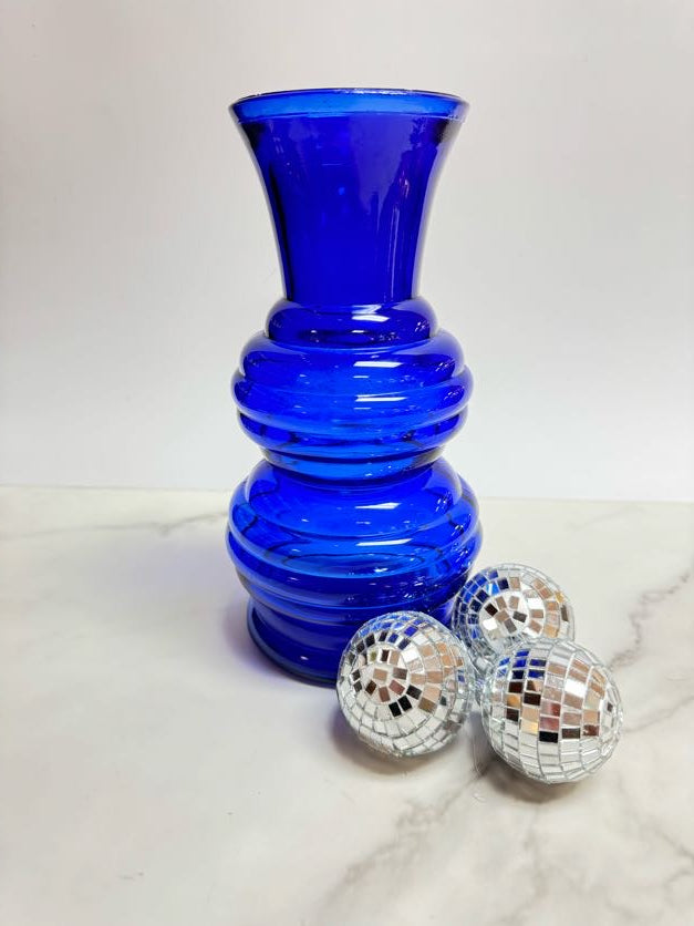 1940s Cobalt Blue Vase