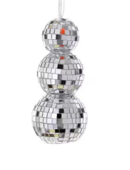 Disco Snowman Ornament