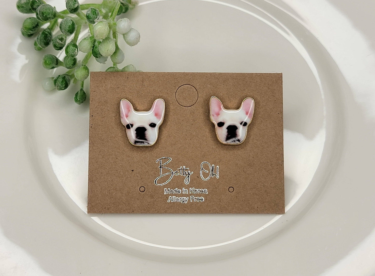 French Bull dog Earrings