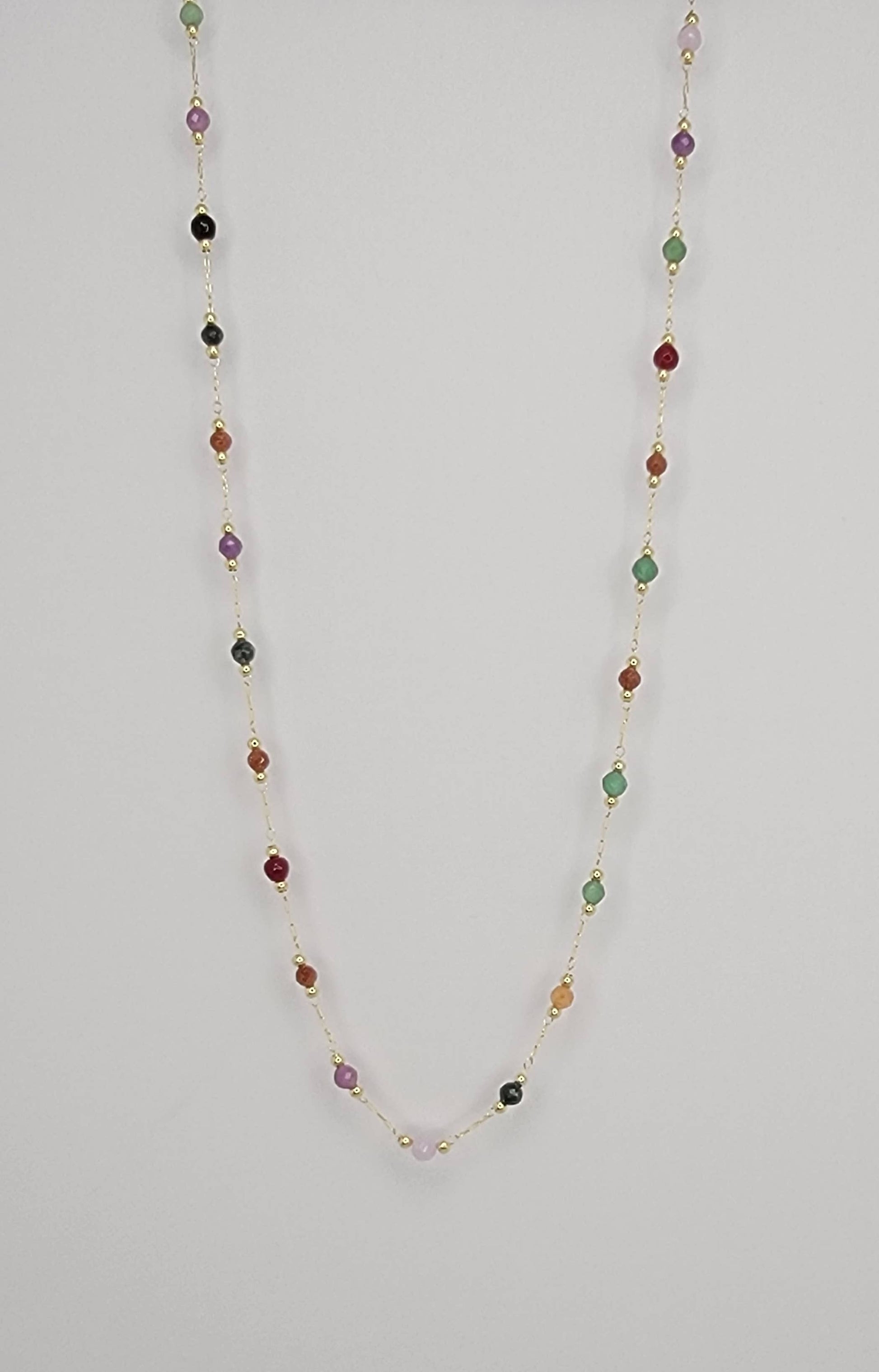 Multi Color Beaded Necklace