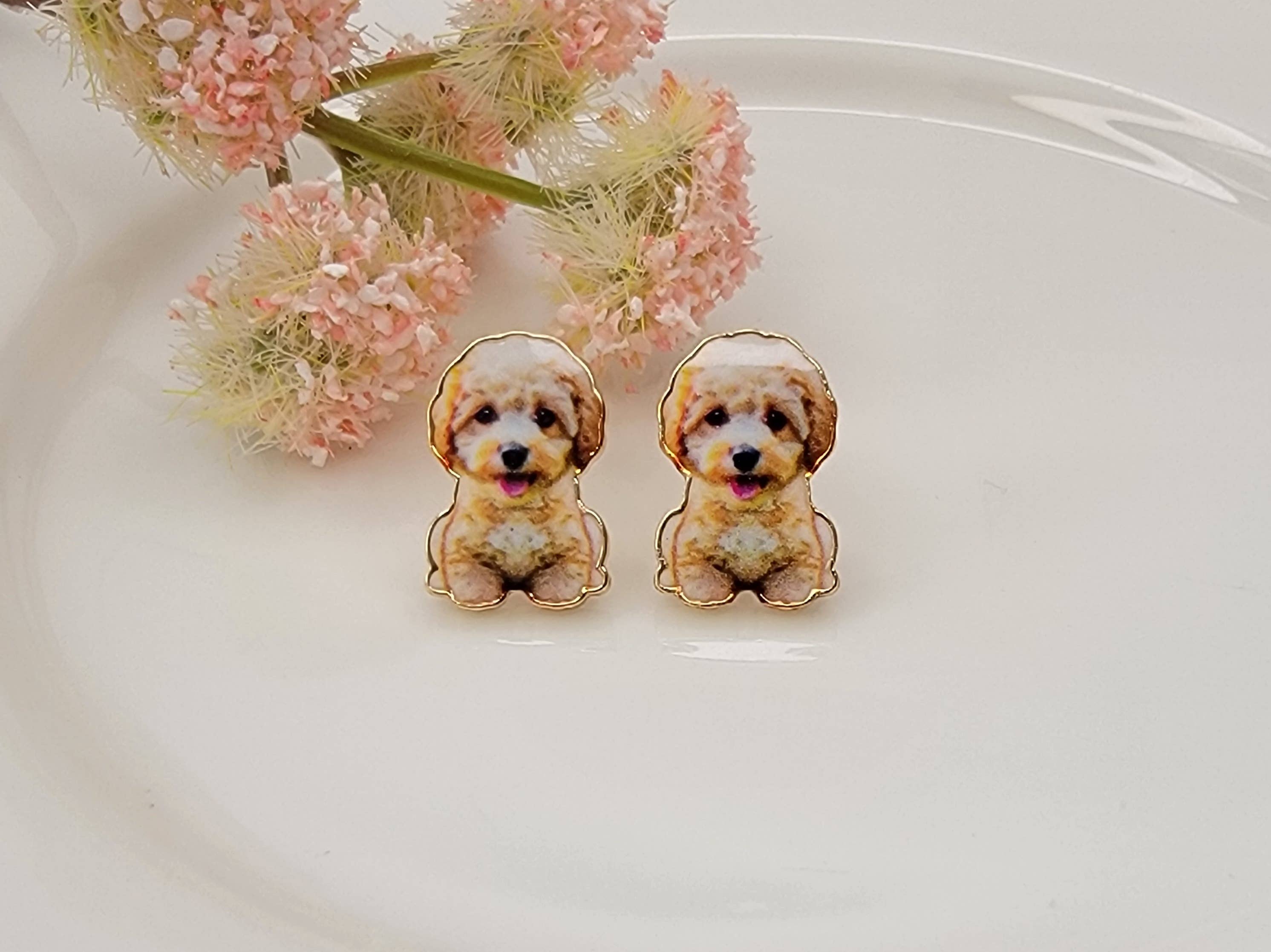 Golden Doodle Earrings