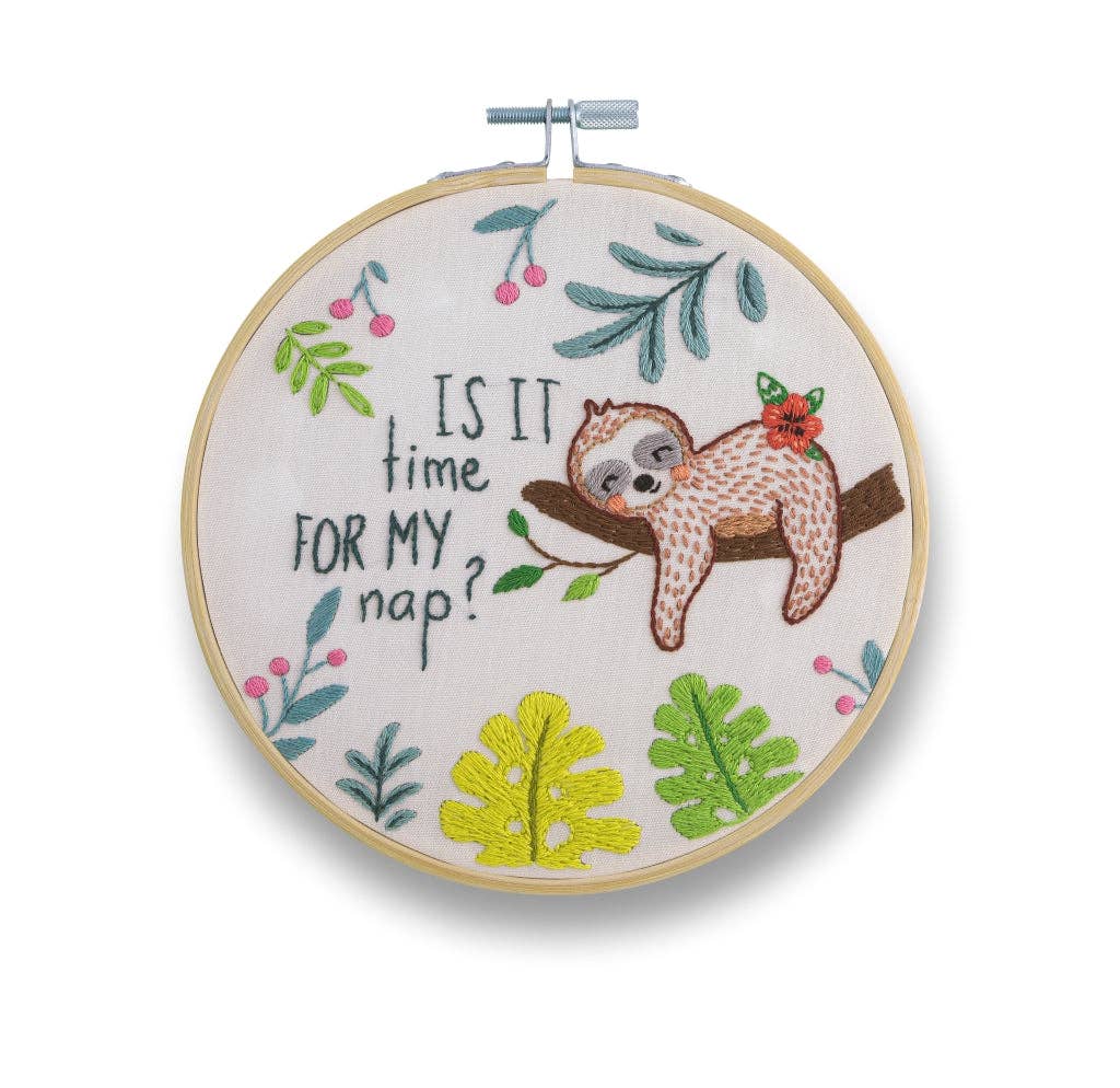 Is It Time For My Nap | Embroidery Kit