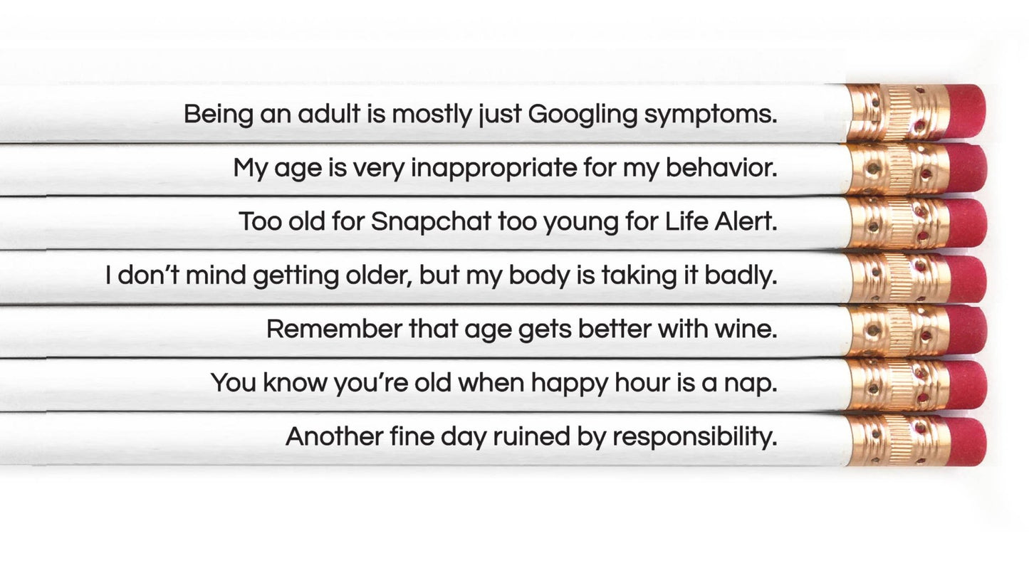 ADULTING IS HARD PENCIL SET - Vintage MC