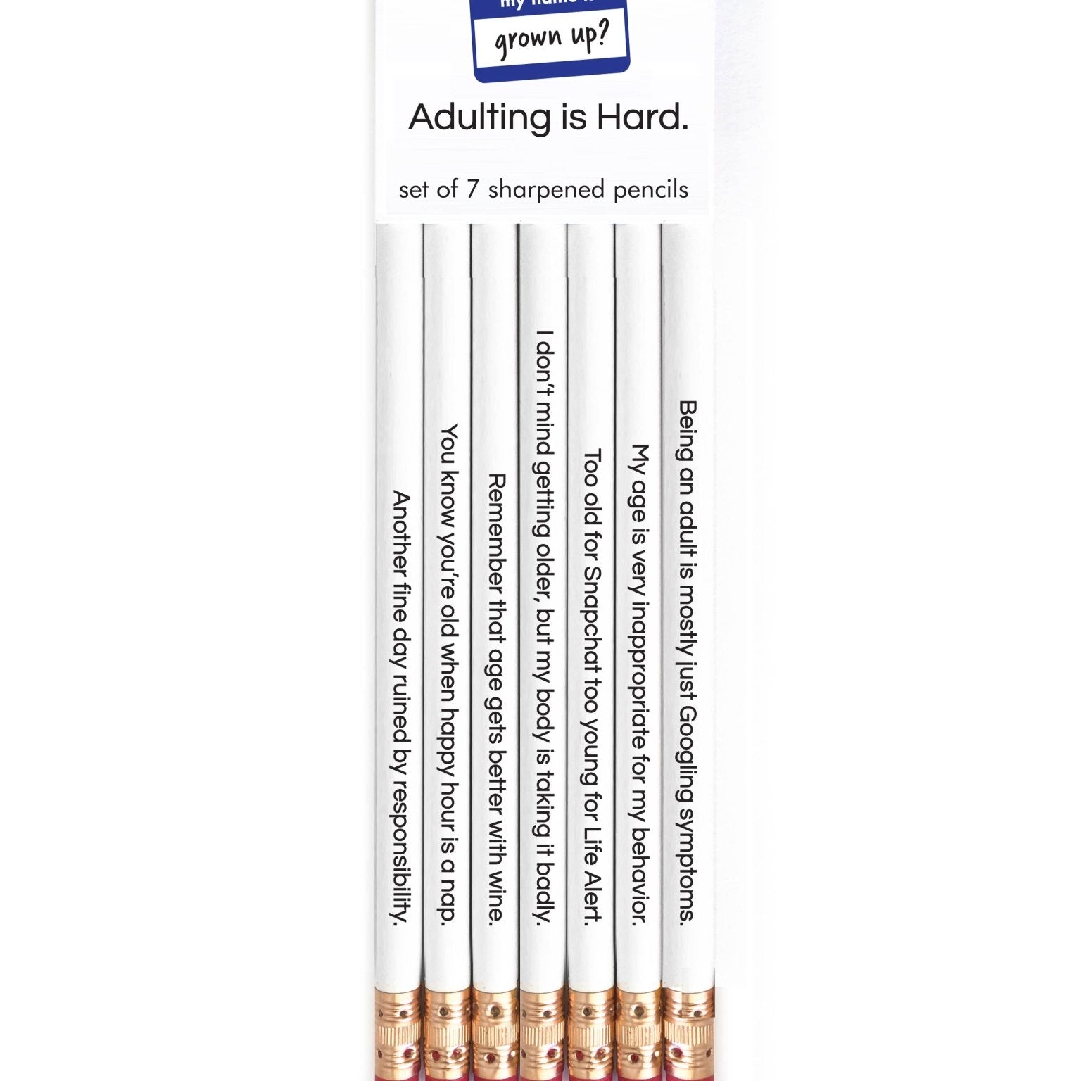 ADULTING IS HARD PENCIL SET - Vintage MC