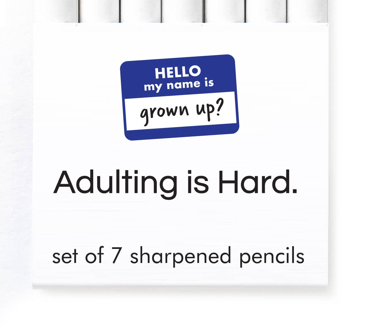 ADULTING IS HARD PENCIL SET - Vintage MC