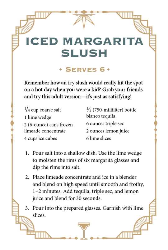 Tequila Cocktail Cards A–Z