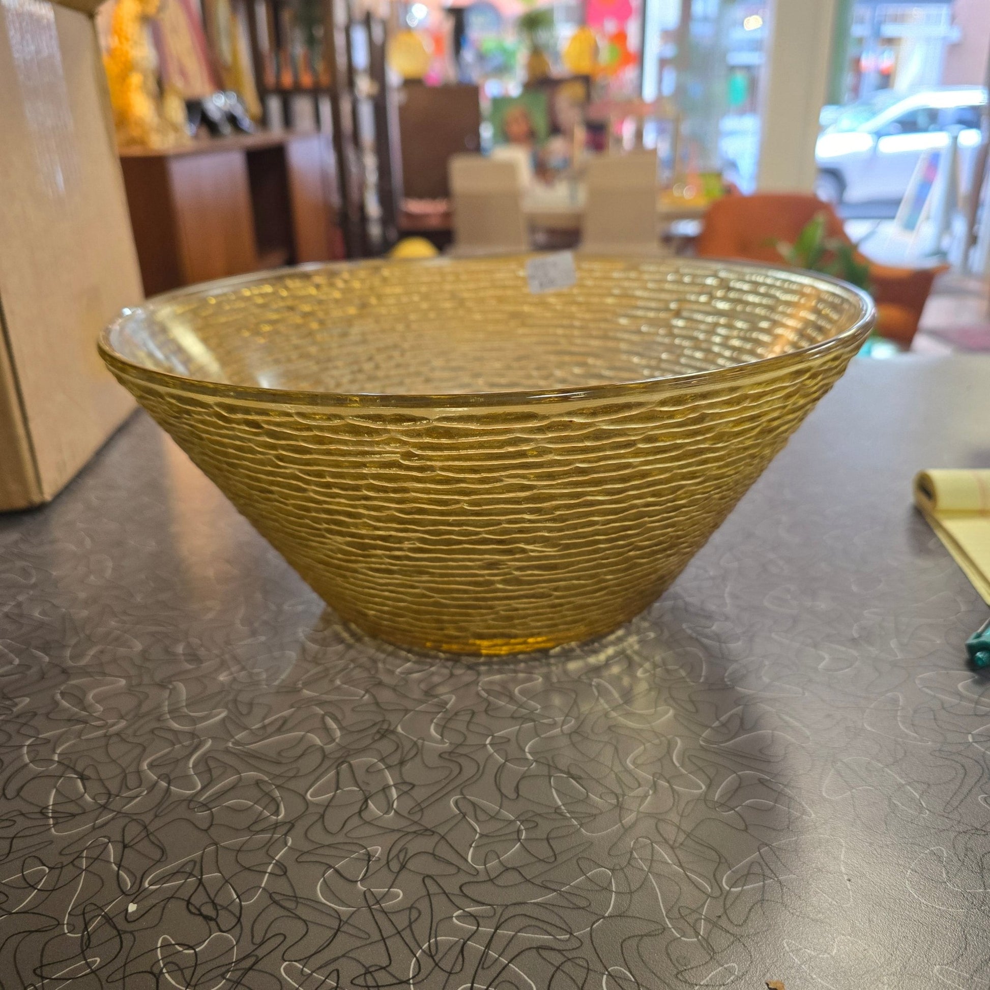 Amber bowl for Tyler - Vintage MC