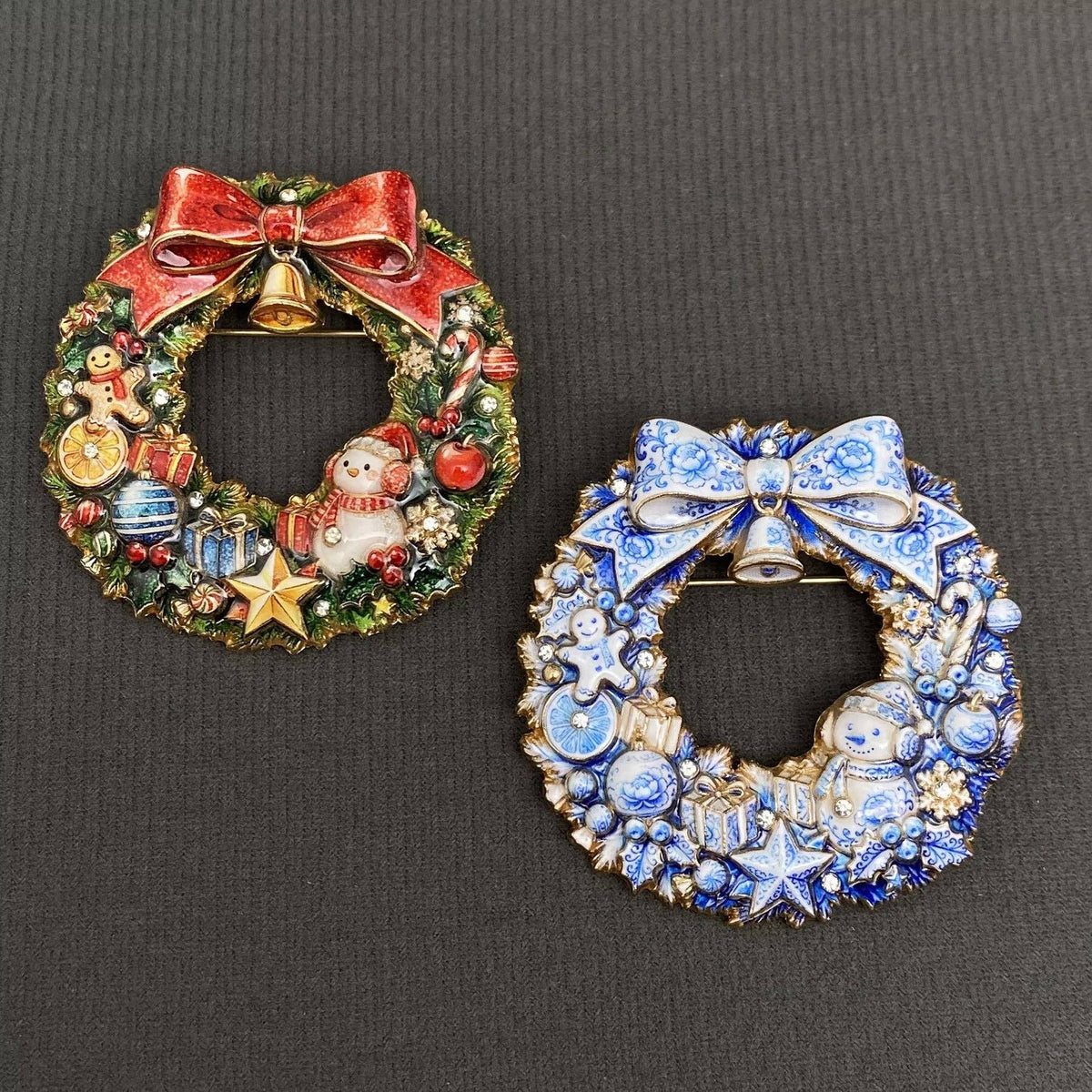 Christmas Wreath Brooch
