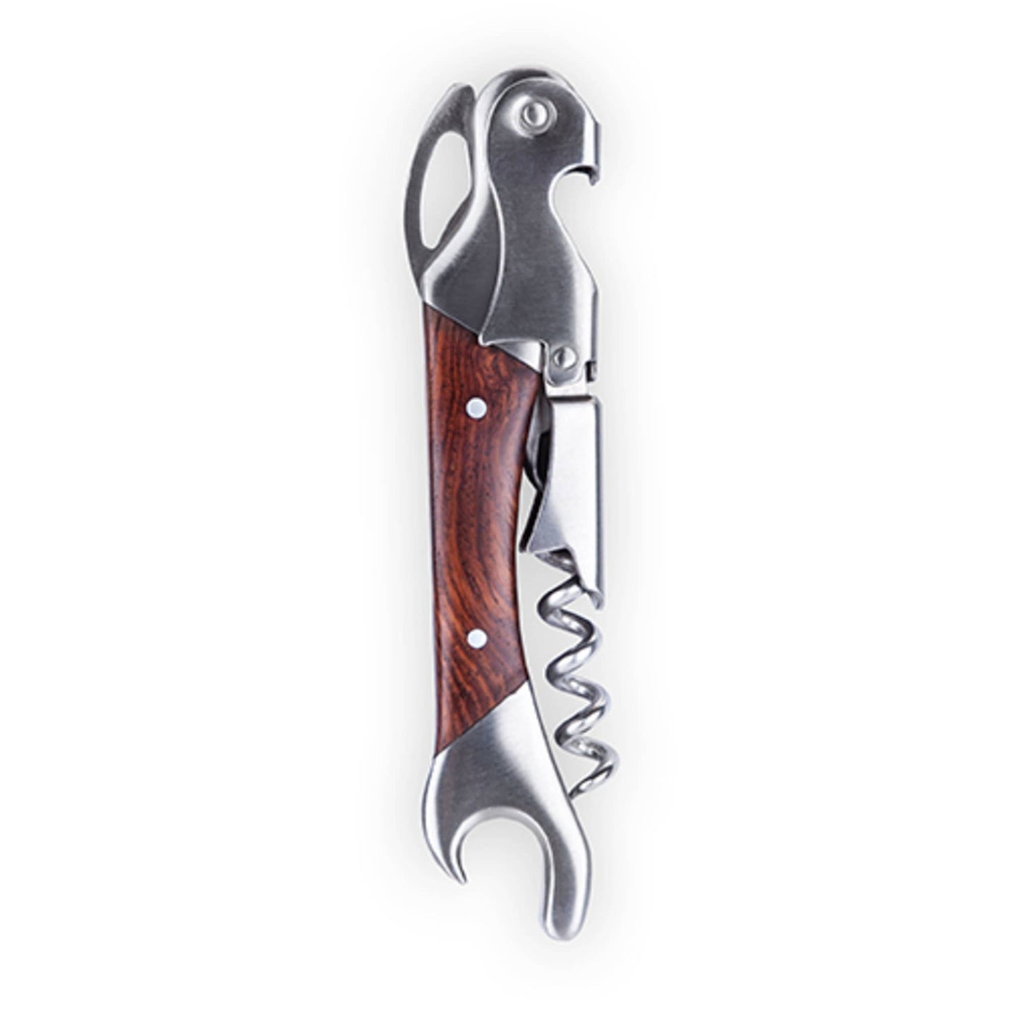 Admiral™ Rosewood DoubleHinged Corkscrew and Foil Cutter