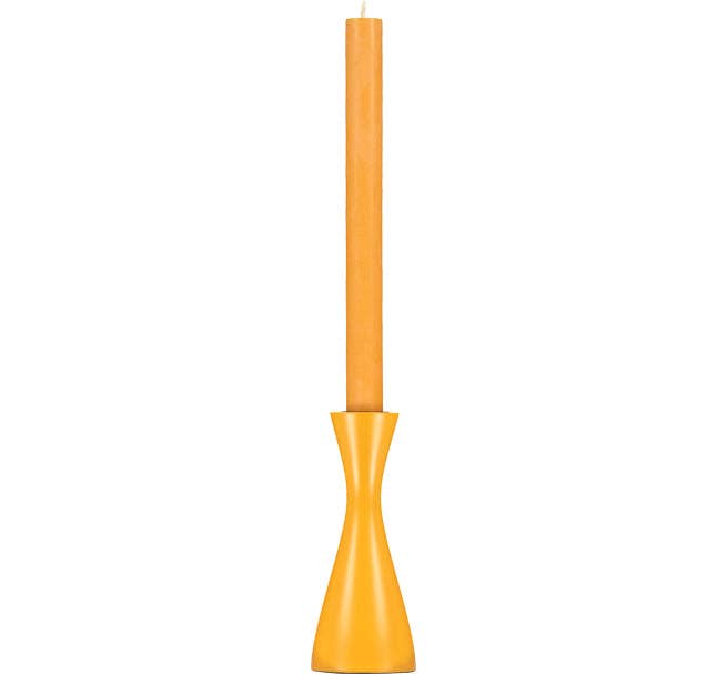 Medium Saffron Yellow Candleholder