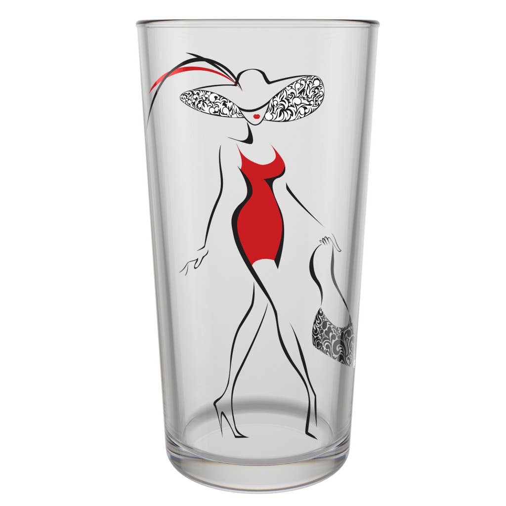 Red Line Cocktail Glass