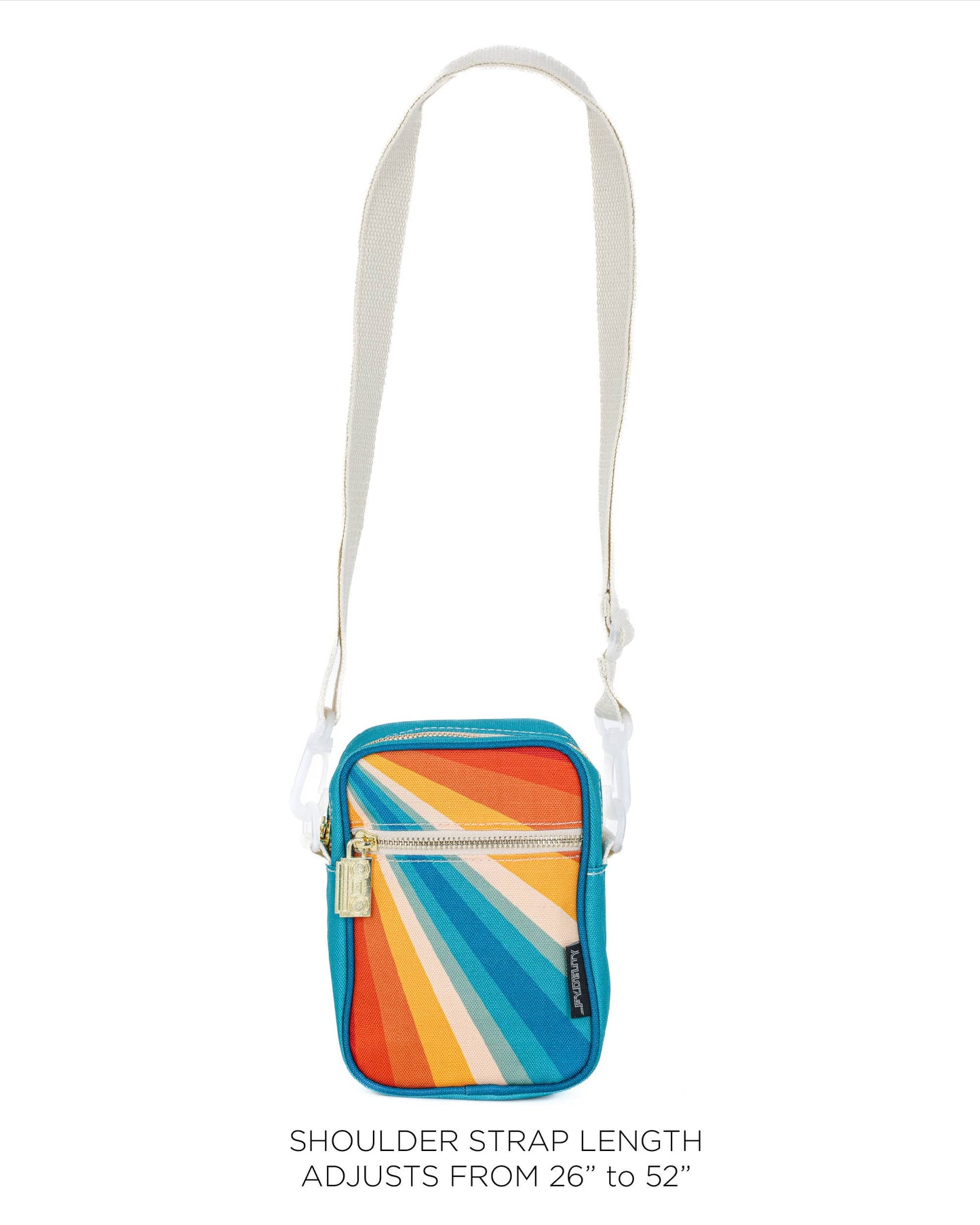 88624: Crossbody Mini Brick Bag | Recycled RPET | Rainbow