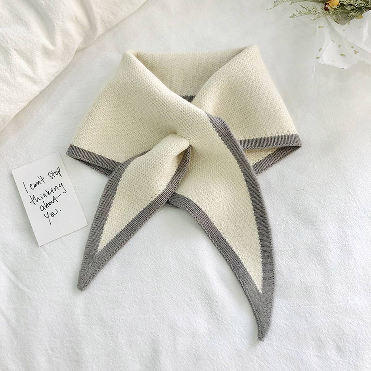 Knit Triangle Scarf