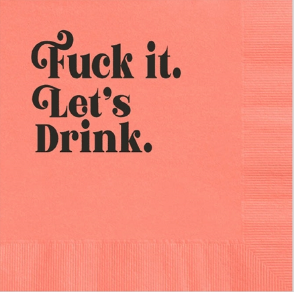 Funny Foil Cocktail Beverage Napkins