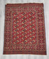 BB062302 Wool Bokhara Rug in Red - Vintage MC