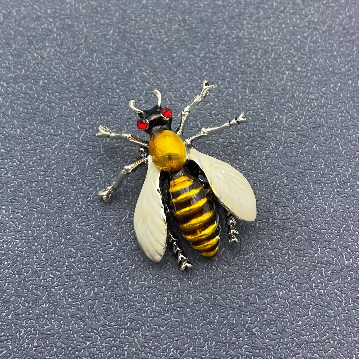 Enamel Yellow Bee Brooch