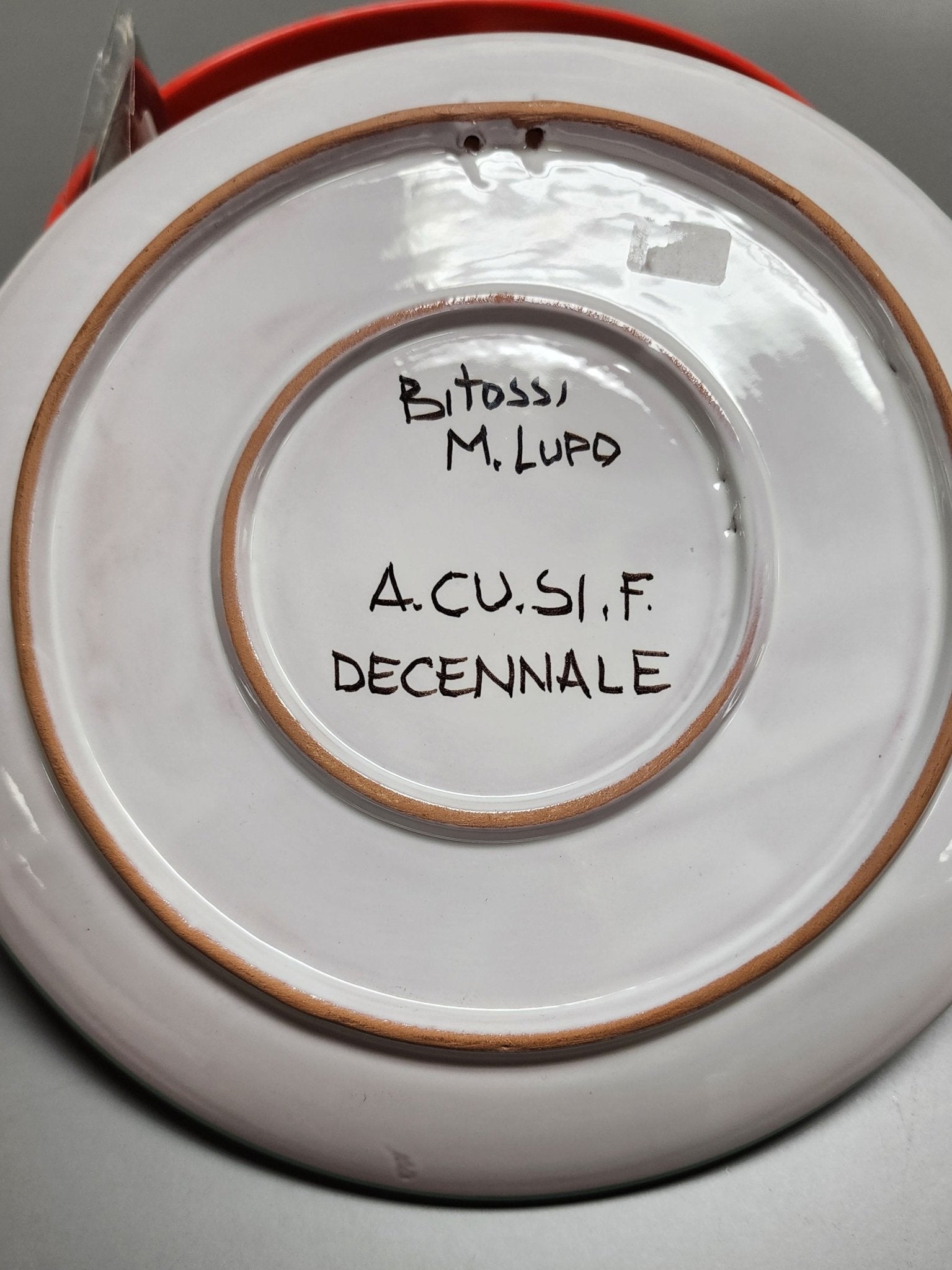 Bitossi Italian Pottery Plate - Vintage MC