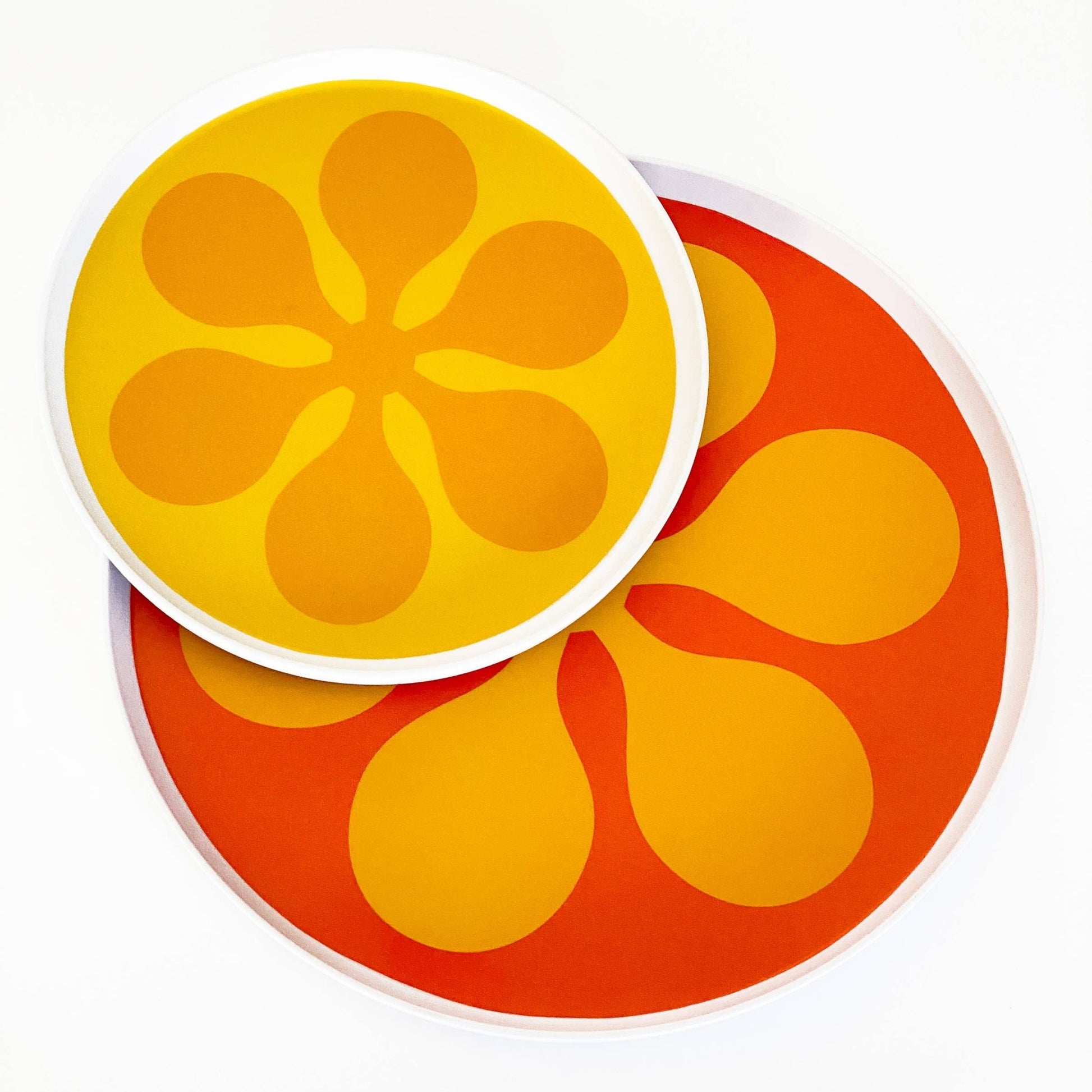 Blue Modfest Melamine Dinner Plate - Vintage MC