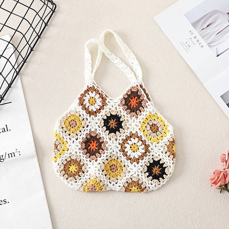 Bohemian Handmade Crochet Bag - Vintage MC