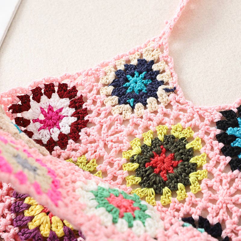 Bohemian Handmade Crochet Bag - Vintage MC