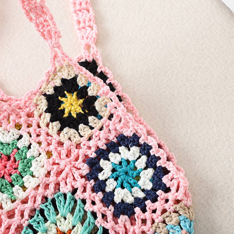 Bohemian Handmade Crochet Bag - Vintage MC