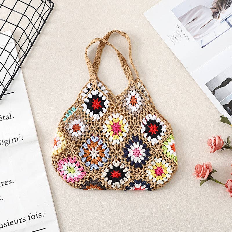 Bohemian Handmade Crochet Bag - Vintage MC