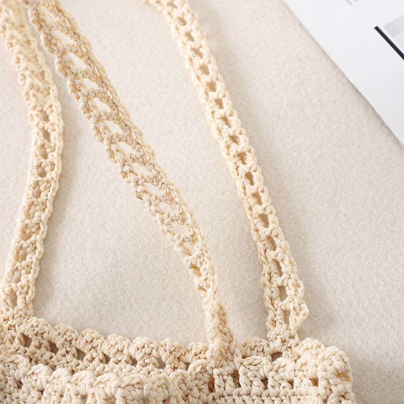 Bohemian Handmade Crochet Bag - Exquisite Handcrafted Tote - Vintage MC