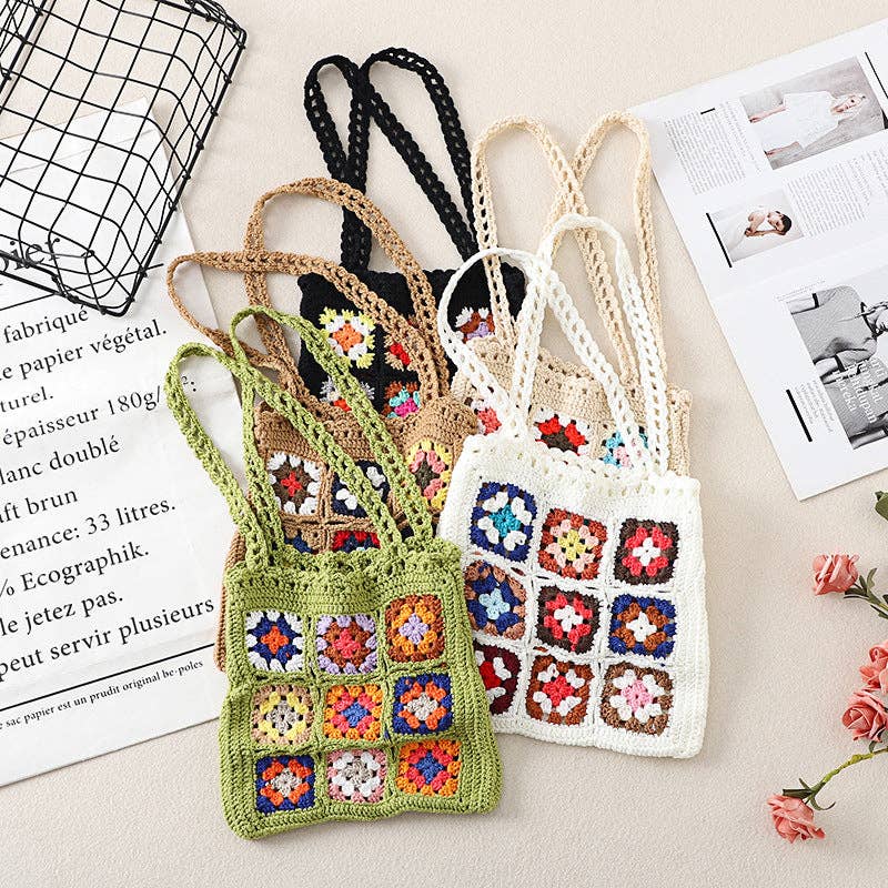 Bohemian Handmade Crochet Bag - Exquisite Handcrafted Tote - Vintage MC