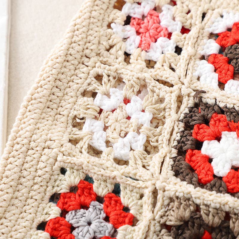 Bohemian Handmade Crochet Bag - Exquisite Handcrafted Tote - Vintage MC