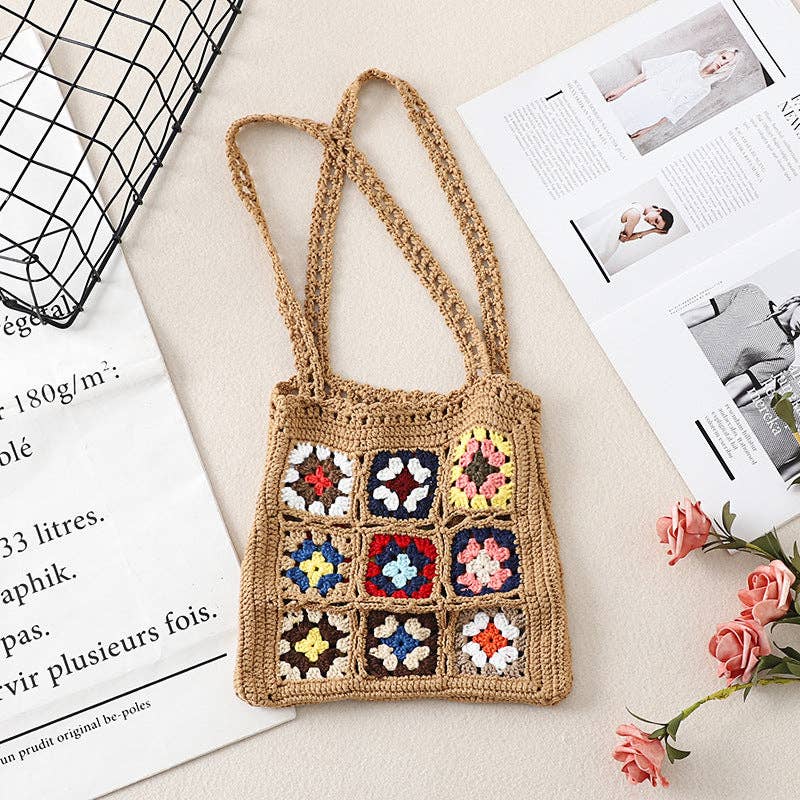 Bohemian Handmade Crochet Bag - Exquisite Handcrafted Tote - Vintage MC