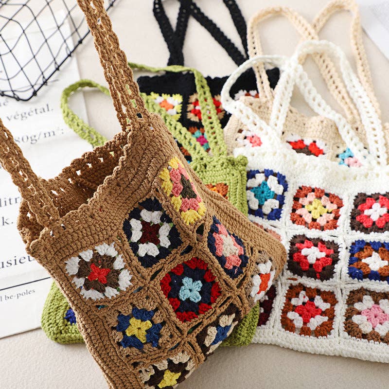Bohemian Handmade Crochet Bag - Exquisite Handcrafted Tote - Vintage MC