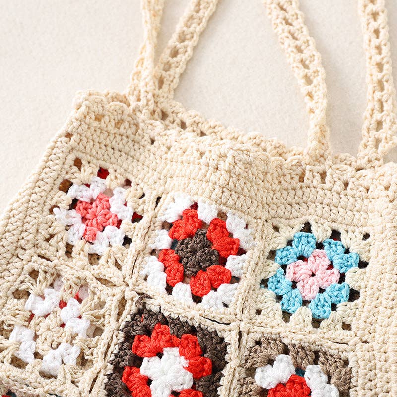 Bohemian Handmade Crochet Bag - Exquisite Handcrafted Tote - Vintage MC