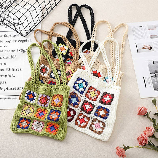 Bohemian Handmade Crochet Bag - Exquisite Handcrafted Tote - Vintage MC